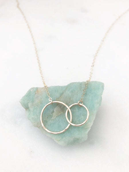 Mom Necklace, Mother Daughter Necklace, Mother Son Necklace, Mom Gift, New Mom Gift, Dainty Gold Necklace, Gold Filled Necklace, Dainty Doe