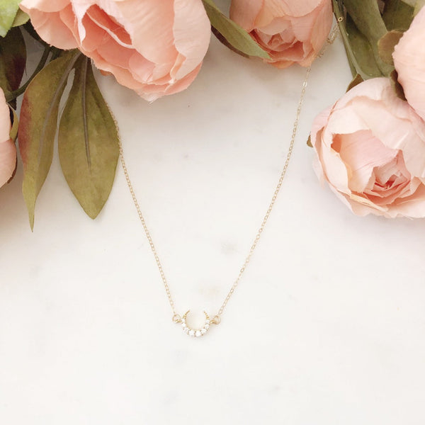 Crescent Moon Necklace, Moon Necklace, Celestial Jewelry, Dainty Gold Necklace, Celestial Necklace, Best Friend Gifts, ALLI