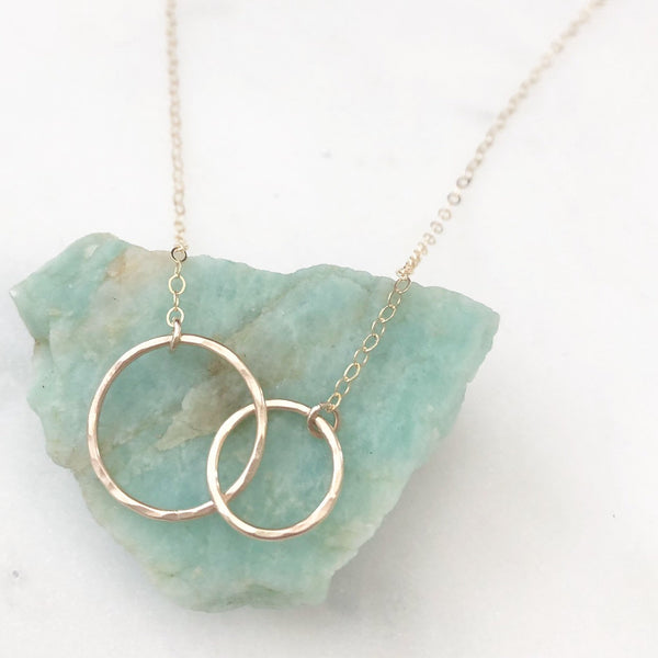 MOTHER DAUGHTER NECKLACE, Mom Necklace, Mom Gift, Gift For Mom, New Mom Gift, Dainty Necklace, Gold Filled Necklace, Minimalist Necklace