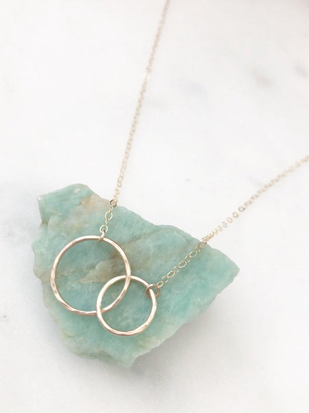 Mom Necklace, Mother Daughter Necklace, Mother Son Necklace, Mom Gift, New Mom Gift, Dainty Gold Necklace, Gold Filled Necklace, Dainty Doe