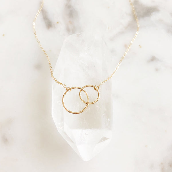 MOTHER DAUGHTER NECKLACE, Mom Necklace, Mom Gift, Gift For Mom, New Mom Gift, Dainty Necklace, Gold Filled Necklace, Minimalist Necklace