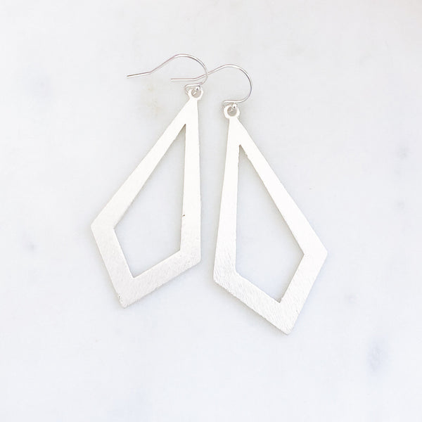 Statement Earrings Silver, Geometric Earrings, Silver Earrings, Minimalist Earrings, Silver Dangle Earrings, Modern Earrings, Presley