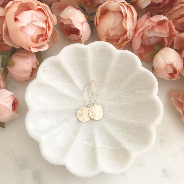 Gold Coin Earrings, Disc Earrings, Best Friend Birthday Gifts, JUNIE
