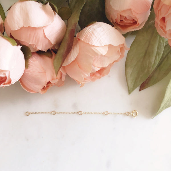 Necklace Extender, Gold Filled Necklace Extender, Adjustable Extender, Gold Extender, Extension Chain Extender Chain, Gold Extension Chain