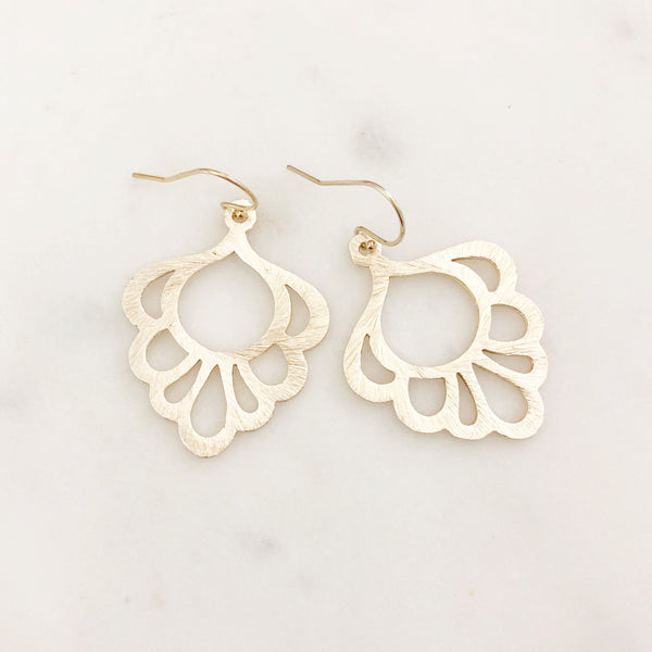 Art Deco Earrings, Statement Earrings, Boho Earrings, Gold Statement Earrings, Gold Drop Earrings, Bohemian Earrings, LEONA