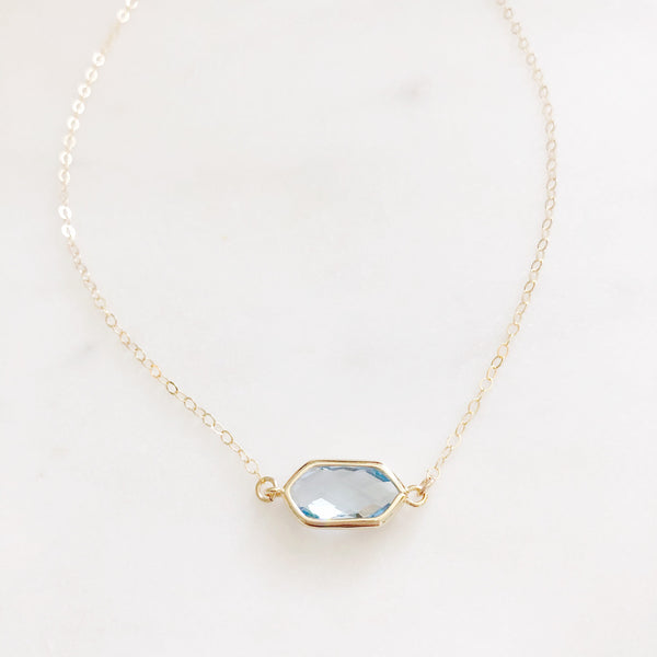 Crystal Necklace, Stone Necklace, Dainty Gold Necklace, Secret Santa Gift for Women, SERENITY