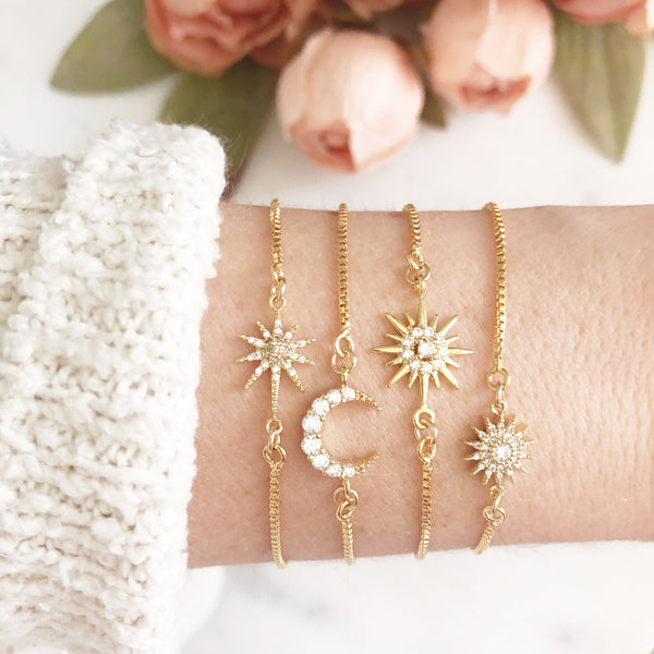 Star Bracelet, Bolo Bracelet, Celestial Jewelry, Birthday Gifts for Her, Best Friend Gifts, LIBBY