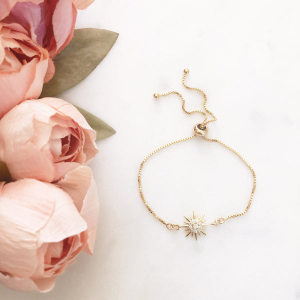 Star Bracelet, Bolo Bracelet, Celestial Jewelry, Birthday Gifts for Her, Best Friend Gifts, LIBBY