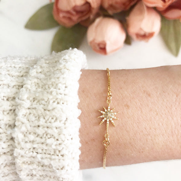 Star Bracelet, Bolo Bracelet, Celestial Jewelry, Birthday Gifts for Her, Best Friend Gifts, LISSIE