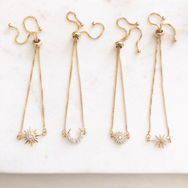 Star Bracelet, Bolo Bracelet, Celestial Jewelry, Birthday Gifts for Her, Best Friend Gifts, LISSIE