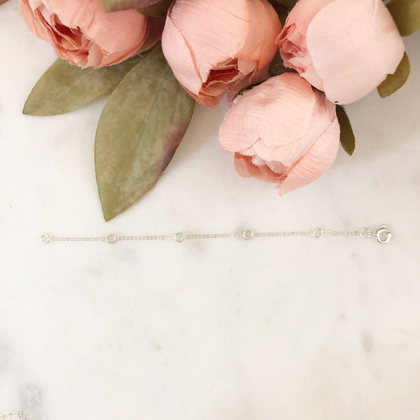 Necklace Extender, Sterling Silver Necklace Extender, Adjustable Extender, Silver Extender, Extension Chain, Silver Extender Chain