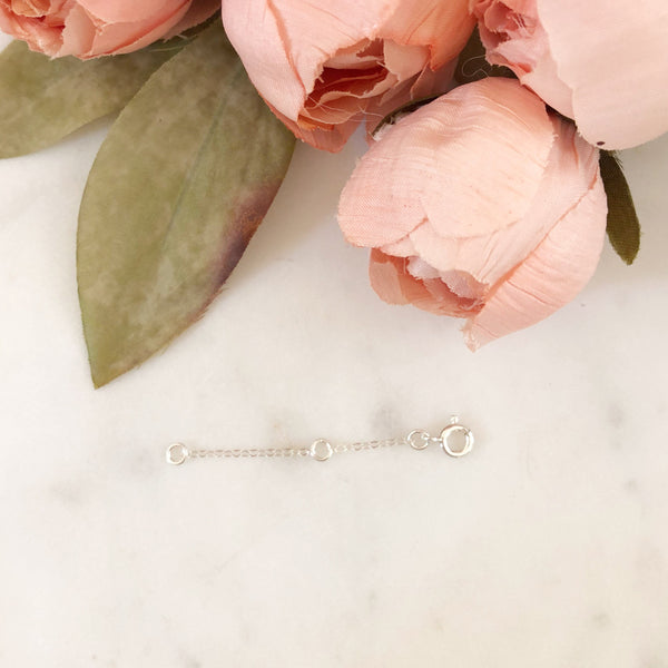 Necklace Extender, Sterling Silver Necklace Extender, Adjustable Extender, Silver Extender, Extension Chain, Silver Extender Chain