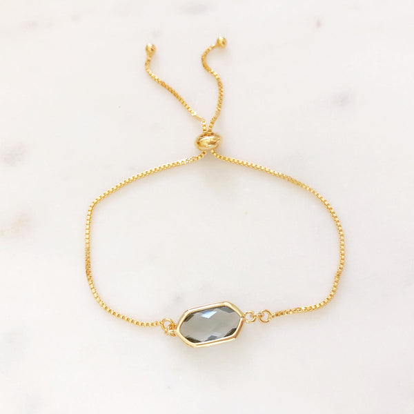 Bolo Bracelet, Adjustable Bracelet, Slider Bracelet, Dainty Gold Bracelet, Bridesmaid Bracelet, Bridal Jewelry, SERENITY