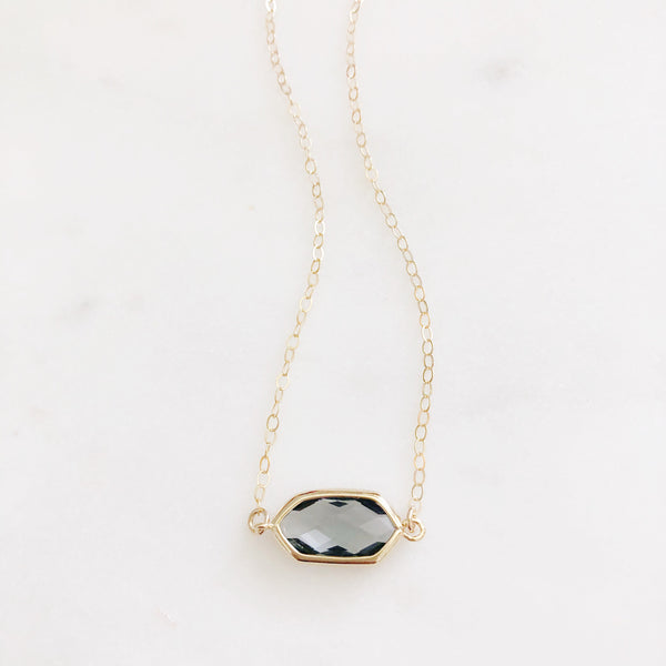 Crystal Necklace, Stone Necklace, Dainty Gold Necklace, Secret Santa Gift for Women, SERENITY
