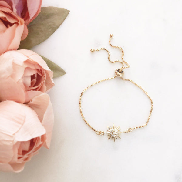 Star Bracelet, Bolo Bracelet, Celestial Jewelry, Birthday Gifts for Her, Best Friend Gifts, LIBBY