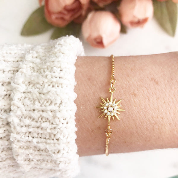 Star Bracelet, Bolo Bracelet, Celestial Jewelry, Birthday Gifts for Her, Best Friend Gifts, LIBBY