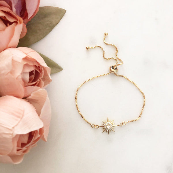 Star Bracelet, Bolo Bracelet, Celestial Jewelry, Birthday Gifts for Her, Best Friend Gifts, LIBBY