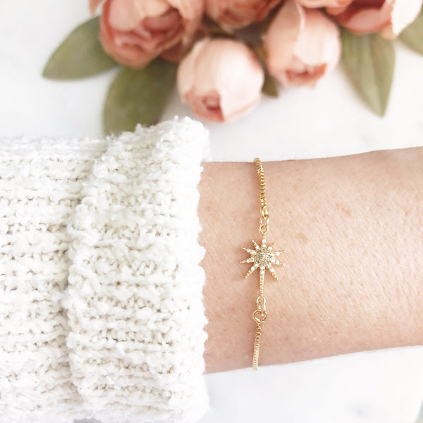 Star Bracelet, Bolo Bracelet, Celestial Jewelry, Birthday Gifts for Her, Best Friend Gifts, LISSIE