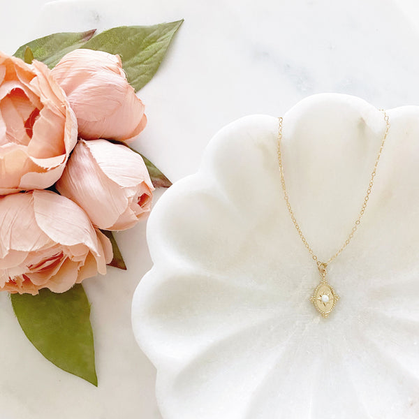 Opal Necklace, White Opal Necklace, Gold Filled Necklace, Dainty Gold Necklace, Mom Gift, Mothers Day Gift from Daughter, Remi