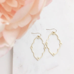 PIPPA | Moroccan Earrings | Gold Moroccan Earrings | Boho Earrings | Gold Statement Earrings | Brushed Gold Moroccan Earrings | Gift For Her