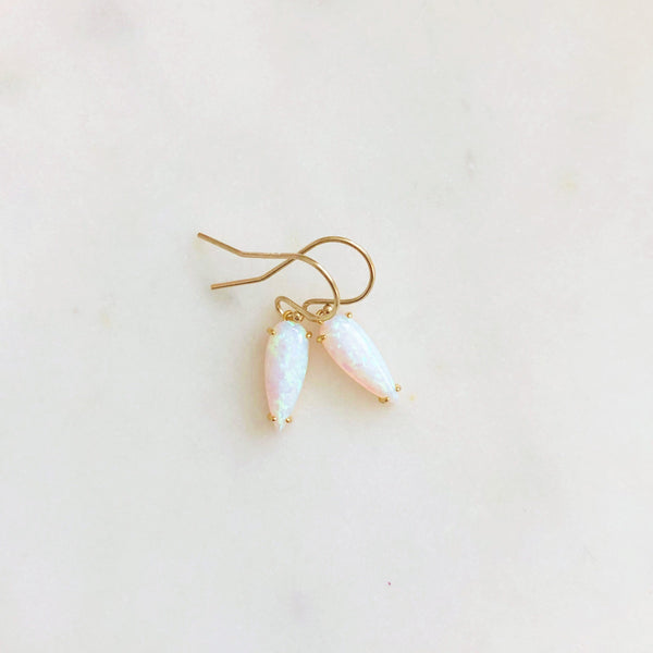 White Opal Earrings, Opal Earrings Gold, Opal Earrings, Dangle Opal Earrings, Gold Opal Earrings, Minimalist Earrings Opal Jewelry Seraphina