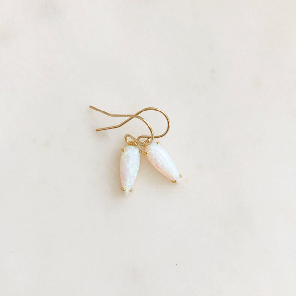 White Opal Earrings, Opal Earrings Gold, Opal Earrings, Dangle Opal Earrings, Gold Opal Earrings, Minimalist Earrings Opal Jewelry Seraphina