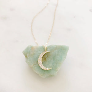 Crescent Moon Necklace, Moon Necklace, Celestial Jewelry, Dainty Gold Necklace, Crescent Necklace, Boho Necklace, Gold Moon Necklace, REAGAN