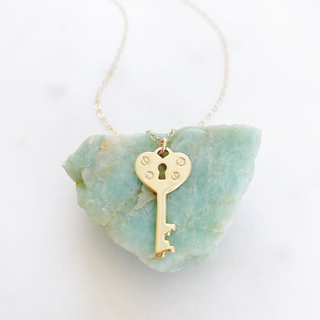 Key to My Heart Necklace – The Dainty Doe