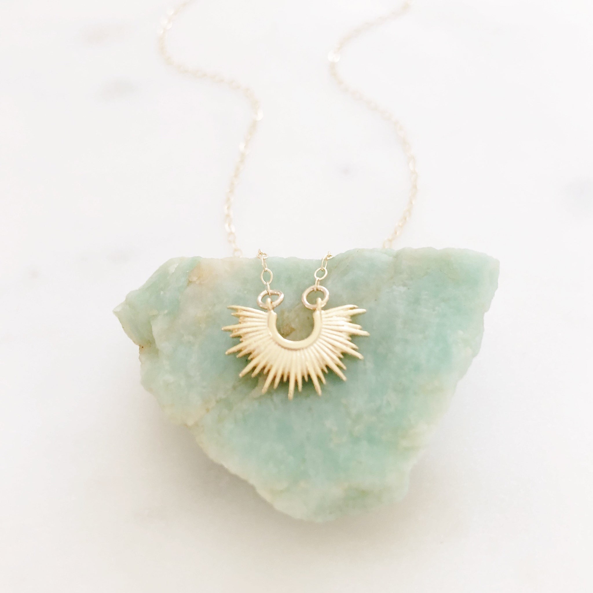 Gold Sun Necklace, Celestial Jewelry, Sunburst Necklace, Dainty Gold Necklace, Best Friend Gifts, Birthday Gifts for Her, SUNRISE