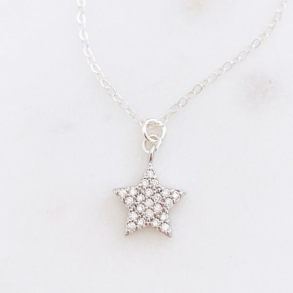 Star Necklace, Celestial Necklace, Dainty Silver Necklace, Birthday Gifts for Her, Best Friend Gifts, LANEY