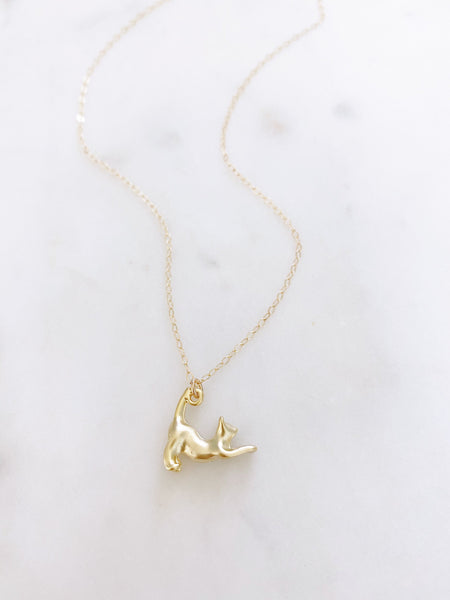 Cat Necklace, Cat Lover Gift, Cat Jewelry, Dainty Gold Necklace, Cat Lover Jewelry, Gold Minimalist Necklace