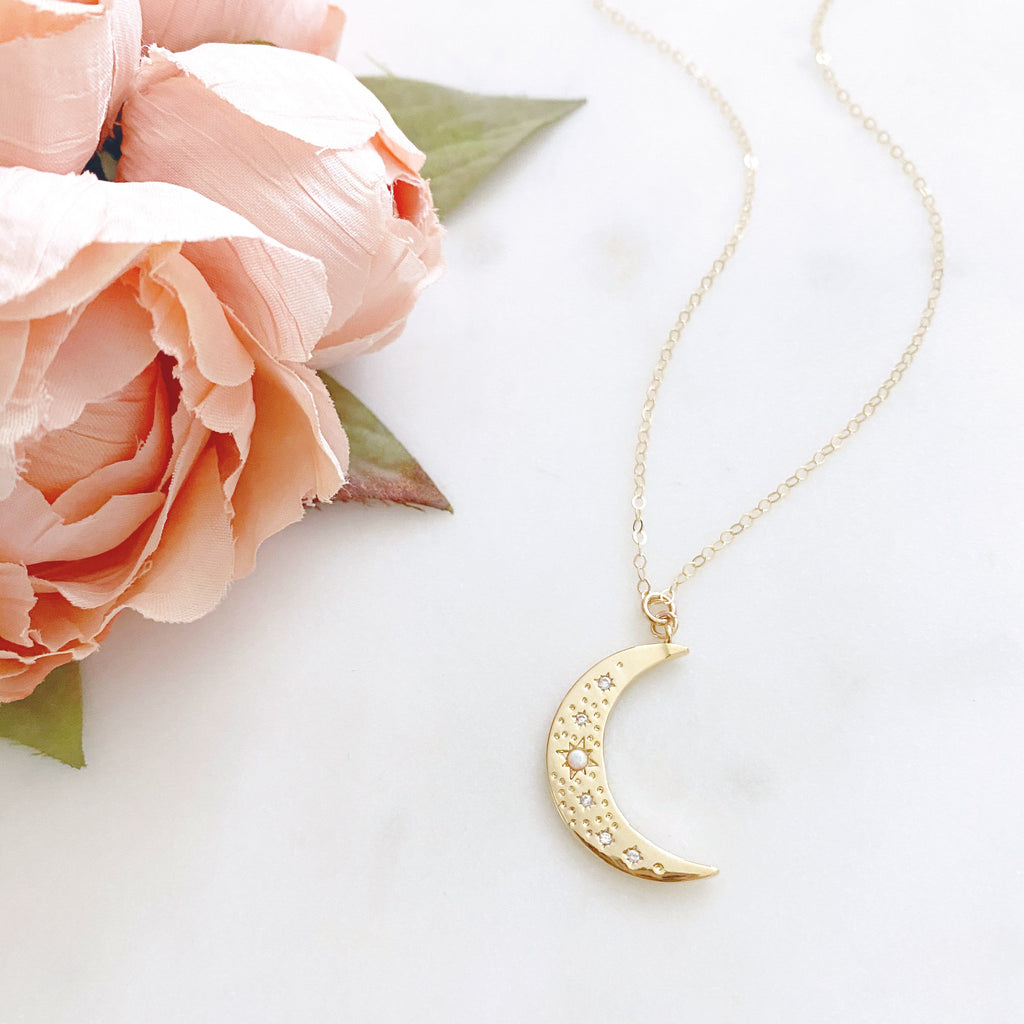 Sterling Silver Moon Cat Necklace For Women Girls Birthday Cat Jewelry  Gifts- | eBay