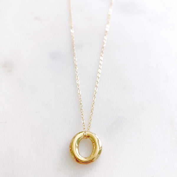 Circle Necklace, Minimalist Necklace, Gold Filled Necklace, Mothers Day Gift from Daughter, OLLIE
